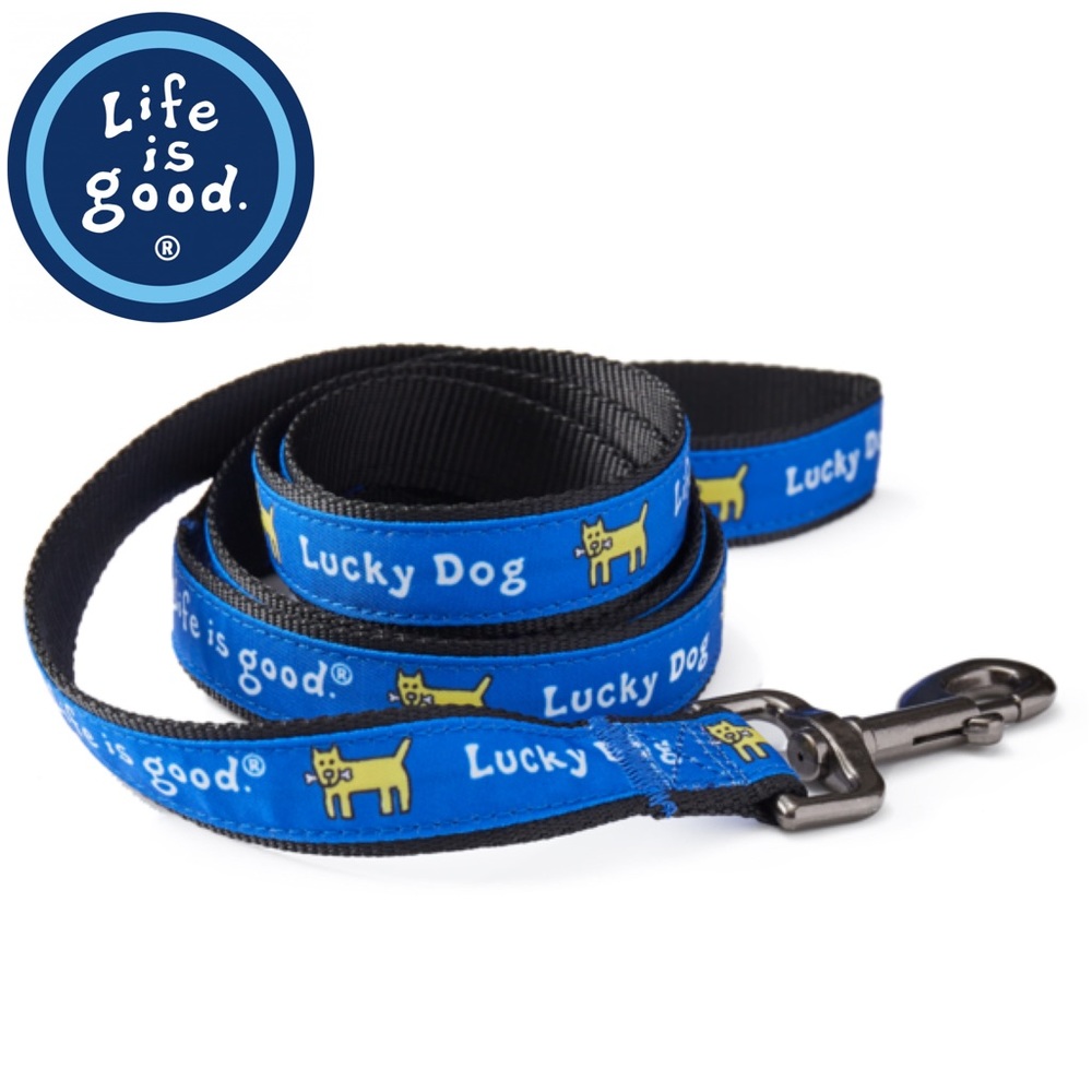 Life is Good Rocket Dog Leash- Royal Blue